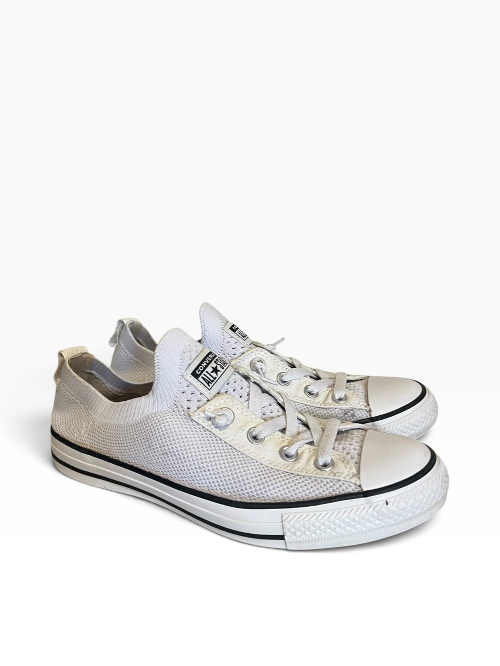 Converse Chuck Taylor All-Star Shoreline Knit Slip-On Sneaker White US Women's 9